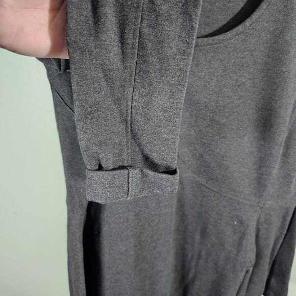 Duluth Trading Co Women's Wearwithall Ponte Knit Long Sleeve Dress Gray Size XL - Picture 3 of 8